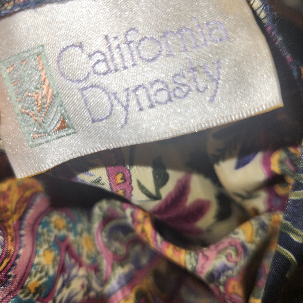 Vtg California Dynasty Robe Size Large - Picture 6 of 8